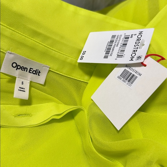 💕 NWT Open Edit Sheer Blouse - Picture 4 of 5